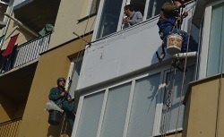 Наружное утепление балкона в Киеве 
